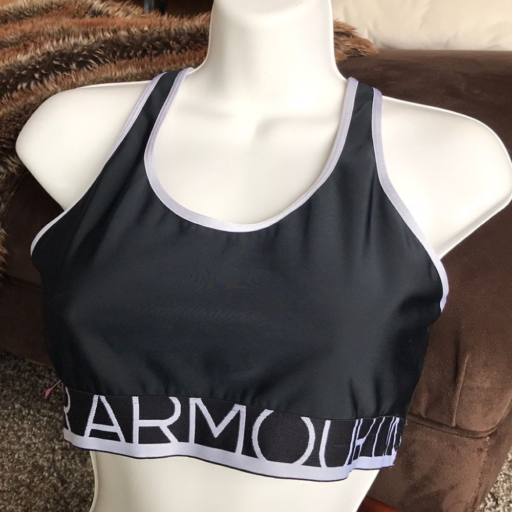 Under Armor wire free sports bra No Wire L black